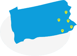 Pennsylvania Service Area Map