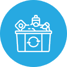 dumpster rental icon