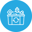 dumpster rental icon