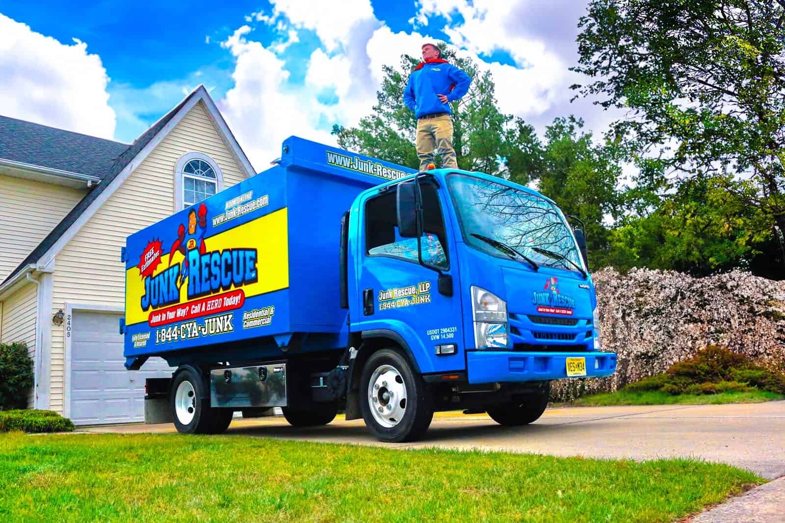 Junk Rescue Blue Truck