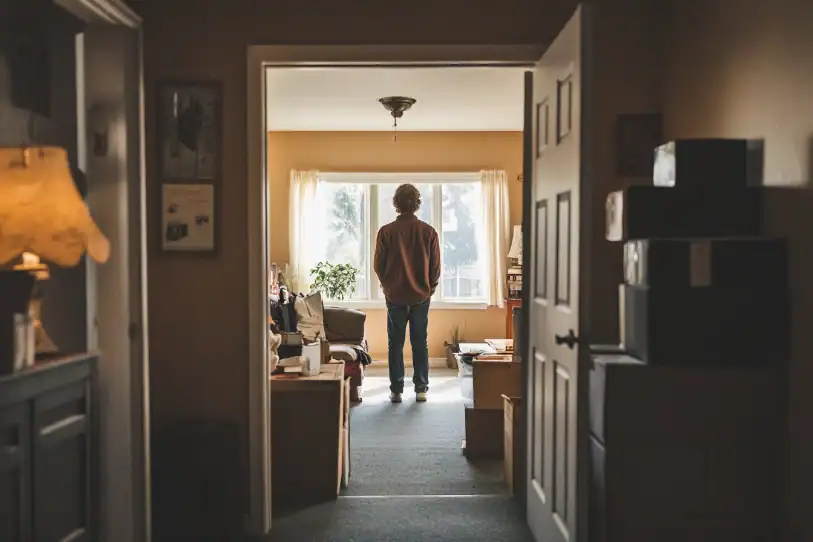 A man standing in a room