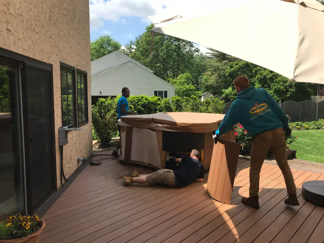 hot tub removal before